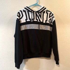 Women’s PINK Black and White Hoodie